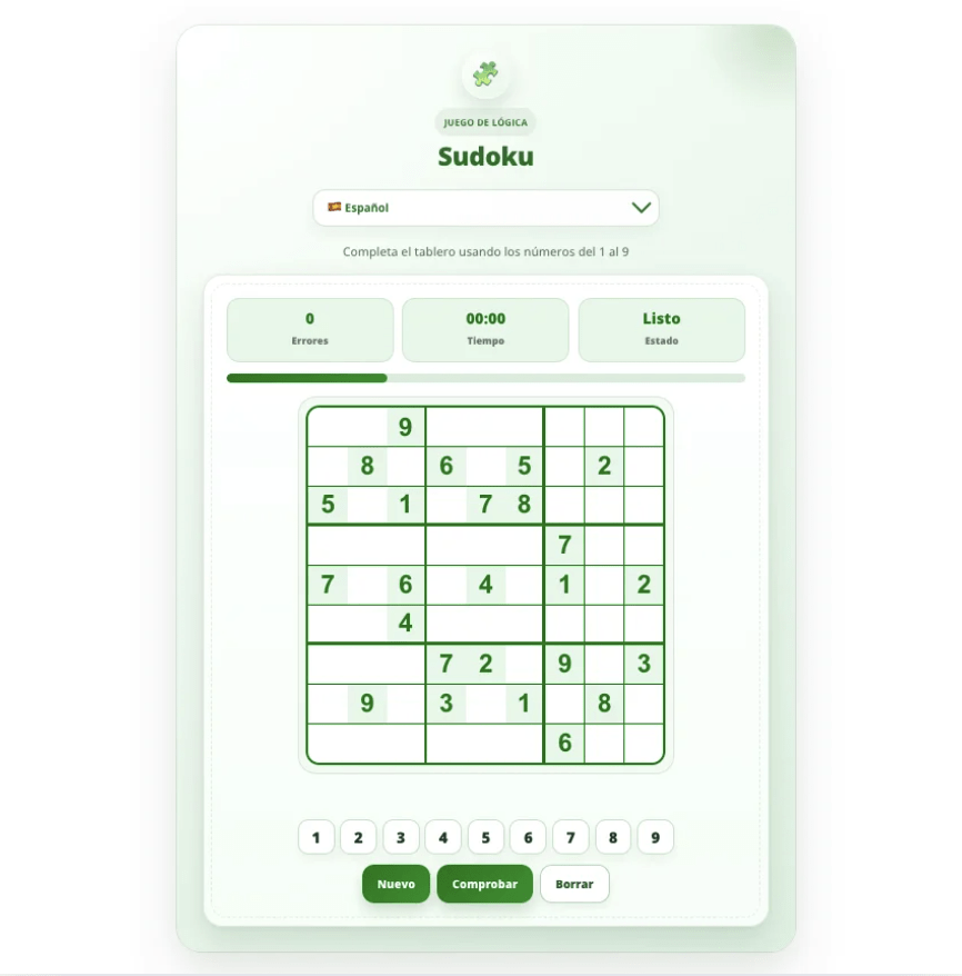 Sudoku – Juego de lógica Juego de Sudoku online en WALIDA