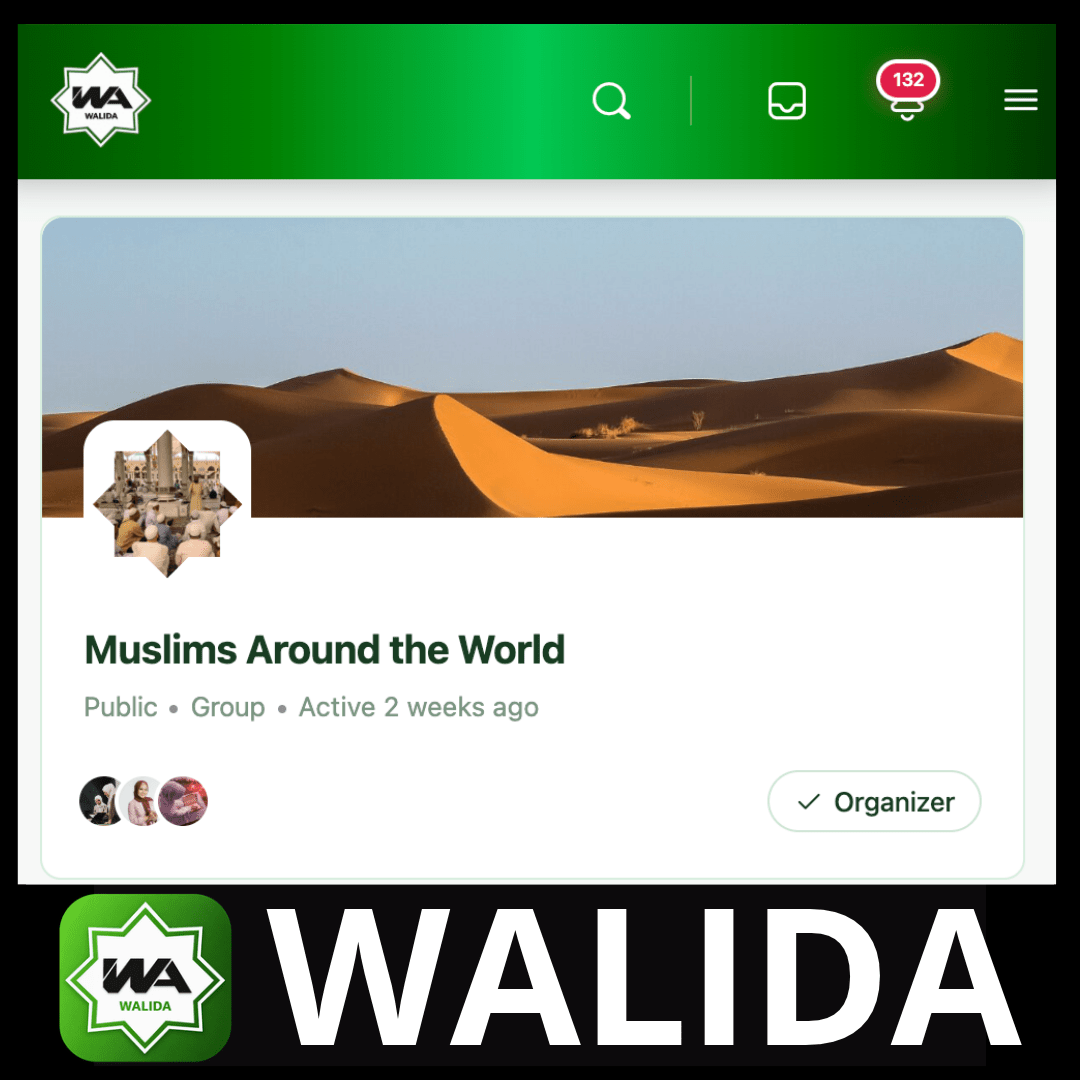 Crear grupos y comunidades musulmanas en WALIDA